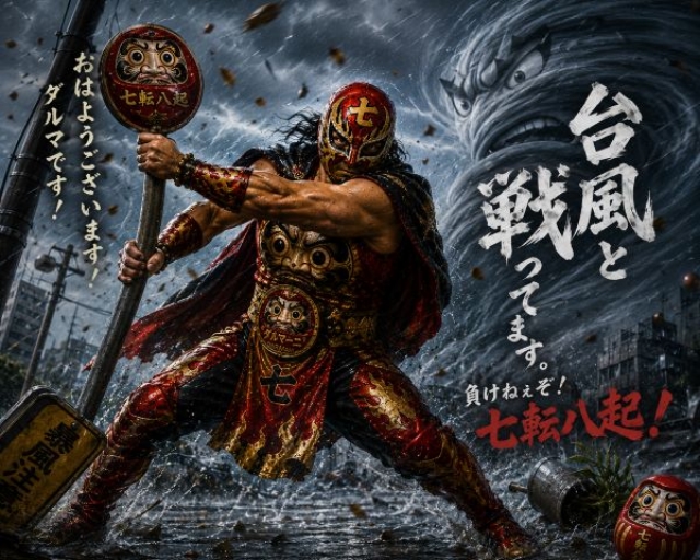 台風接近中！