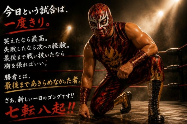 【今日という試合は、一度きり。】